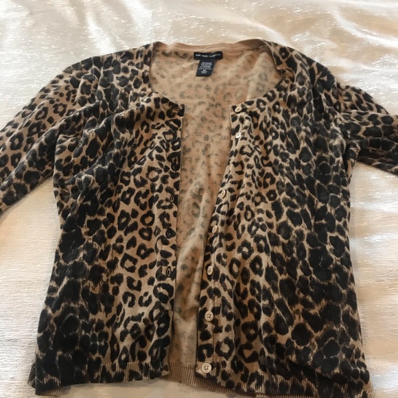 Leopard print cami / cardigan set - Picture 4 of 5